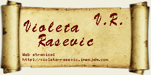 Violeta Rašević vizit kartica